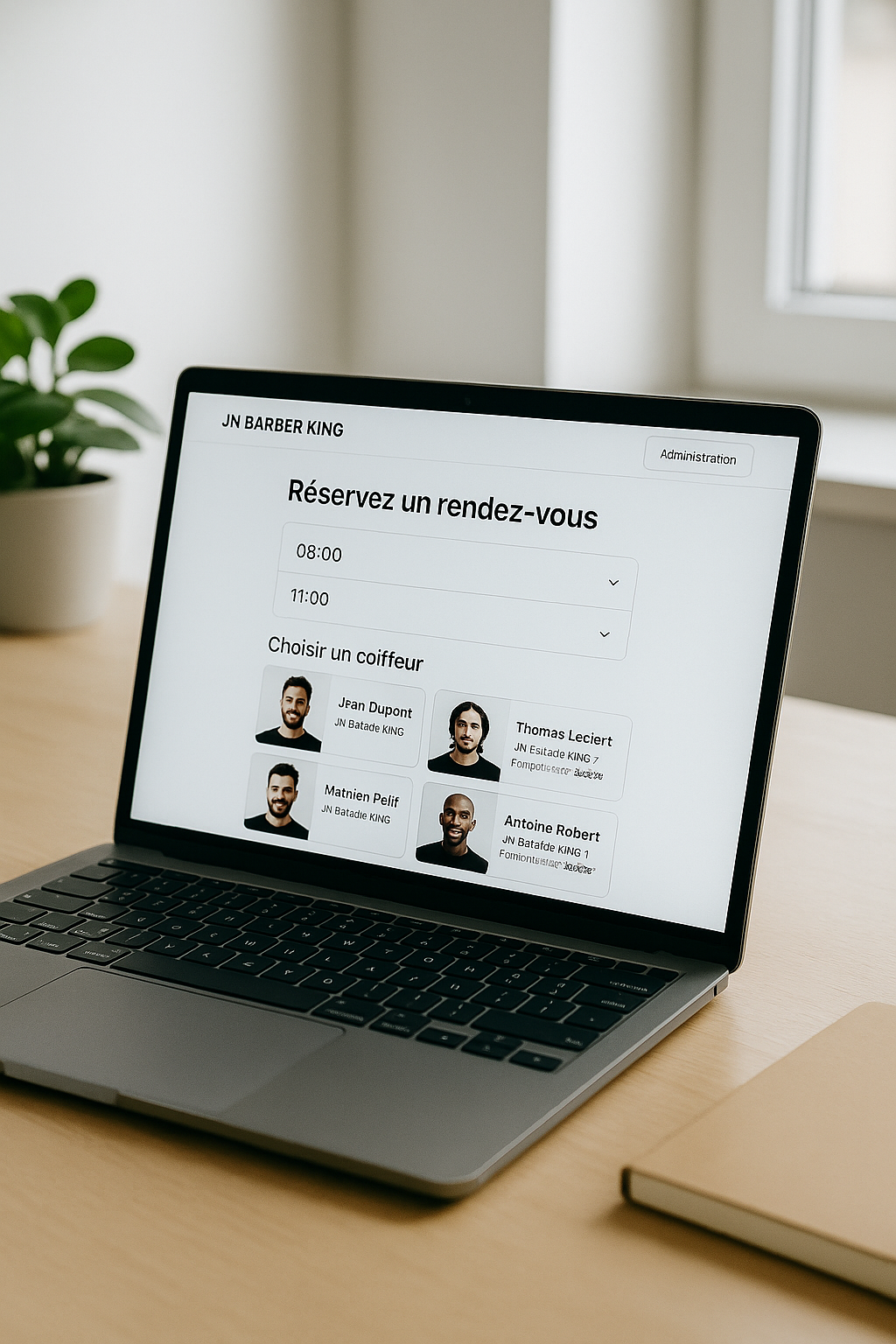 Réservation coiffeur